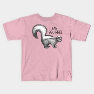 FART SQUIRREL Kids T-Shirt